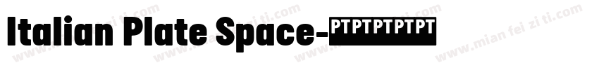 Italian Plate Space字体转换